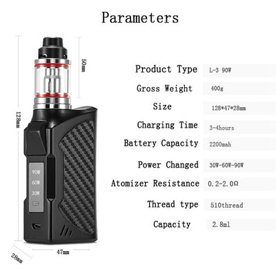 LXT L-3 90 w  Vape Kit